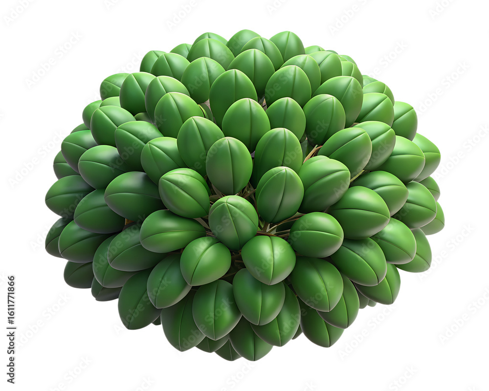 Fototapeta premium 3d bush plant cluster