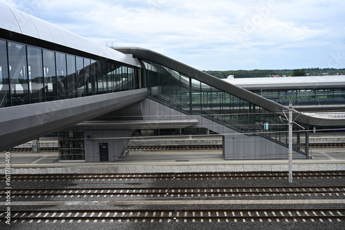 Bahnhof der Koralmbahn in Groß St. Florian – Verkehrsinfrastruktur in der Weststeiermark, Österreich