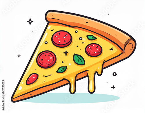 vector illustration of pizza