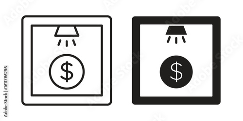 Business incubator icon logo set. thin line concept simple icon or design element