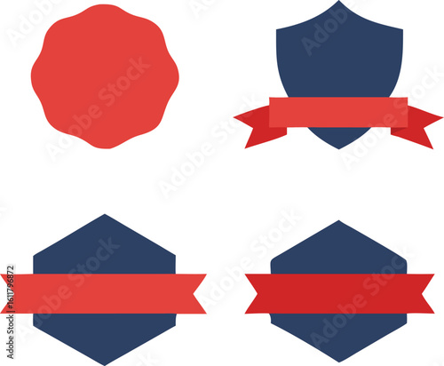 Free Download Set of Flat Design Award Ribbons and Badges - GFXLoad