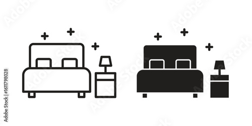 Clean Room icon logo set. thin line concept simple icon or design element