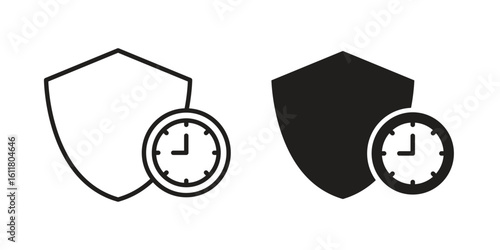 Long term icon logo set. thin line concept simple icon or design element