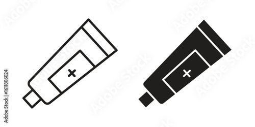 Ointment icon logo set. thin line concept simple icon or design element