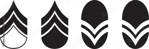 Chevron rank insignia military service