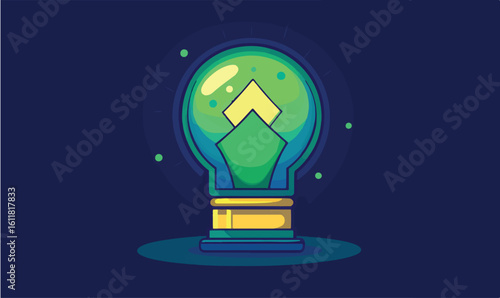 Vibrant lightbulb glowing with innovative ideas, symbolizing creativity and bright solutions against a dark background.