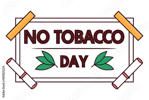    No tobacco day vector illustration.

