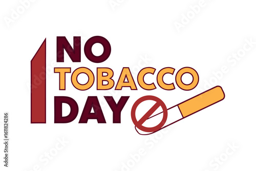    No tobacco day vector illustration.

