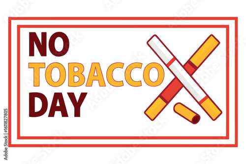    No tobacco day vector illustration.

