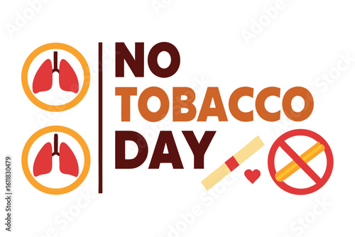    No tobacco day vector illustration.

