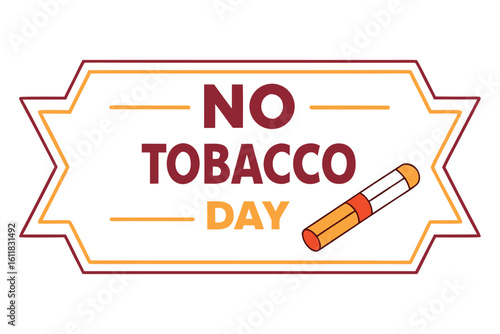    No tobacco day vector illustration.

