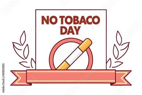    No tobacco day vector illustration.

