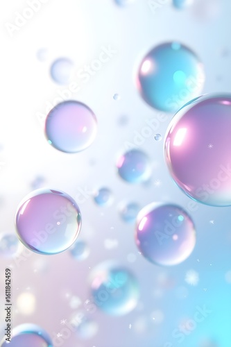 Wallpaper Mural Colorful Gradient Iridescent Shapes on White Background Torontodigital.ca