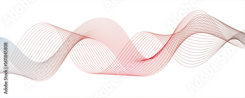 Abstract curvy line art wavy flowing dynamicsound, wave, wind, information flow. Twisted curve lines and blend effect, emphasizing motion and rotation. Retro, pop, promotional.