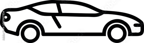 Wallpaper Mural Car vector illustration simple black icon design with glass element and business concept symbol Torontodigital.ca