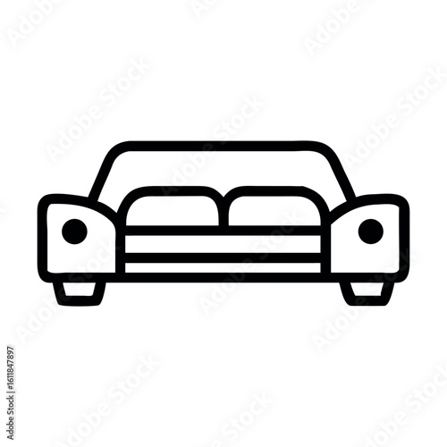 Car icon vector illustration simple flat design silhouette symbol transport vehicle