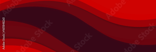 Abstract red wavy business background. Vector illustration