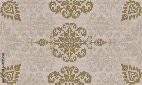 seamless pattern with floral ornament