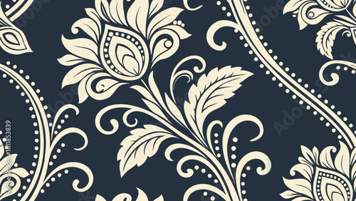 seamless pattern repetitive with floral ornament golden color isolated white backgrounds for knitted fabric textured, fabric printing, birthday invitations cover,web banner, decorative, december, 