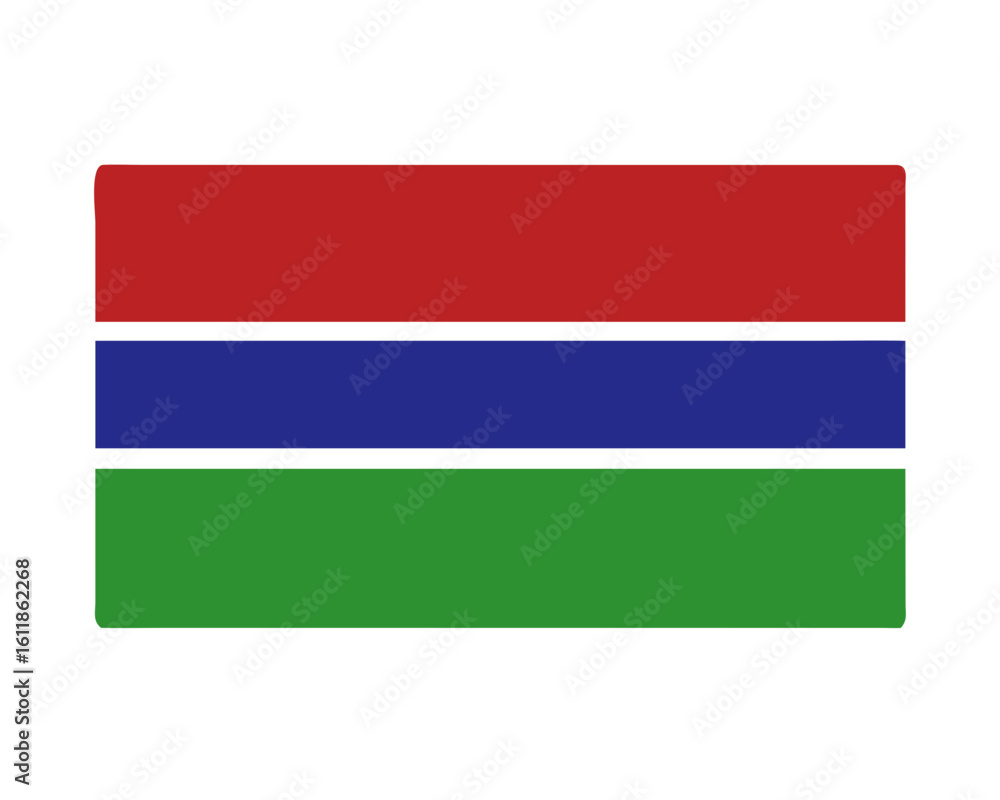 Fototapeta premium Gambia flag icon