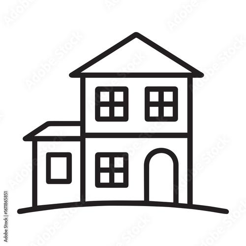 Elegant villa facade