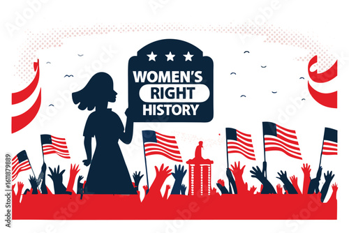women's right history vector