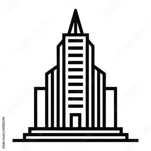 Urban skyscraper skyline