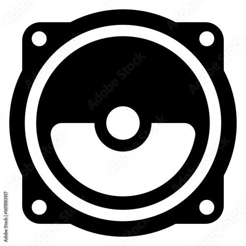 subwoofer vector icon