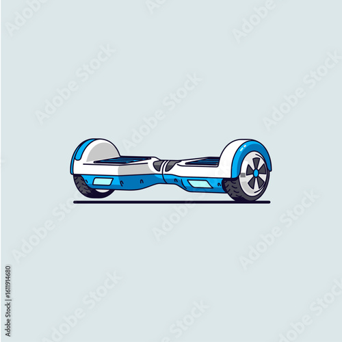 Hoverboard icon logo flat vector design