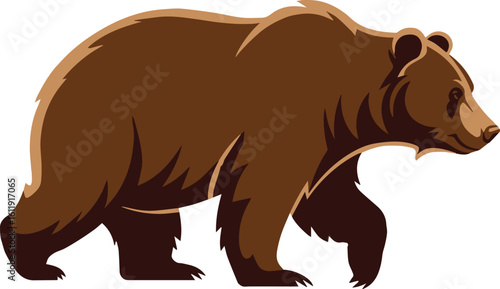 detailed brown bear vector graphic for wildlife projects ai eps jpeg png nature resource