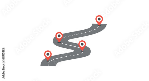 Planning a Road Trip Route Map with Multiple Stops and Destinations