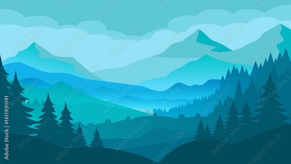 Obraz premium mountain landscape in the mountains