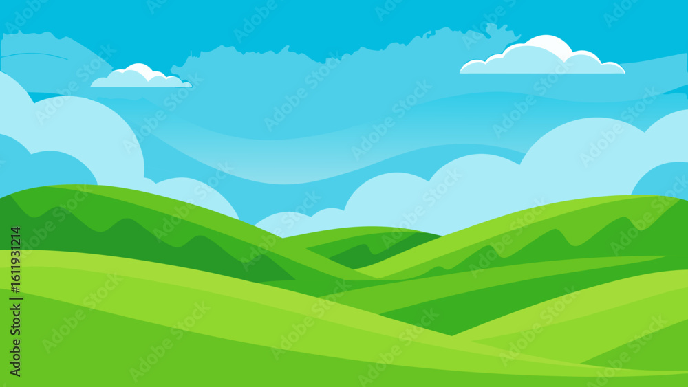 Obraz premium landscape with mountains and clouds