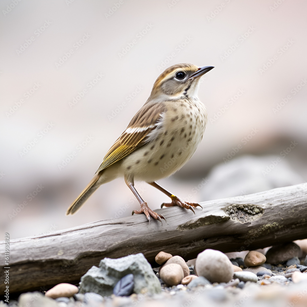 Fototapeta premium Hellmayr's pipit - Anthus hellmayri