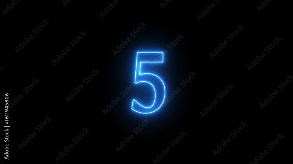 top ten countdown, neon light numbers from 0 to 10, laser ray appears on black background and fly forward, top ten countdown, neon light numbers from 0 to 10, laser ray appears on black background and fly forward,