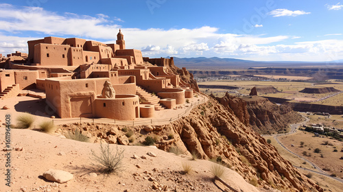 Acoma Pueblo (Sky City), historic Native American reservation atop mesa near Albuquerque, New Mexico, USA
