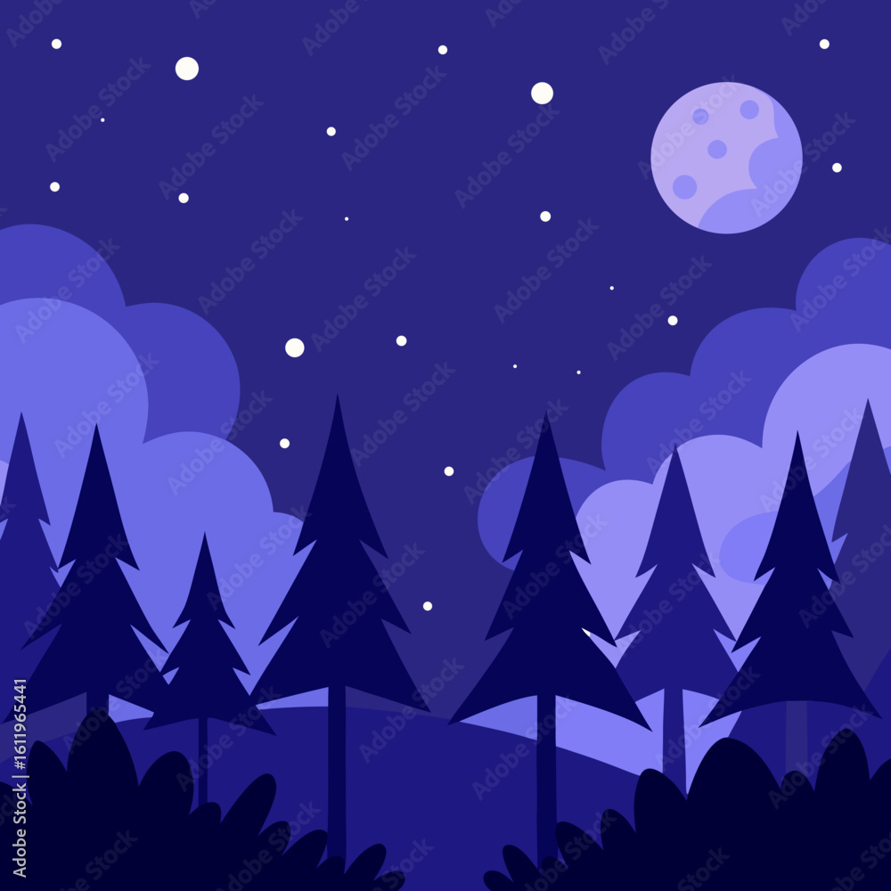 Fototapeta premium night city landscape