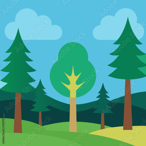 trees in the forest