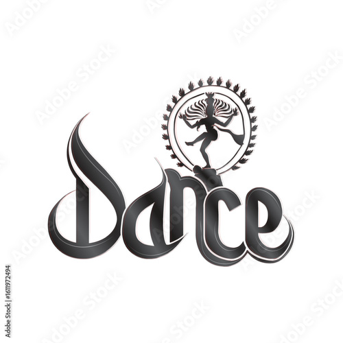 Bharatanatyam dance text effect | dance text | dance text png | bharatanatyam dance symbol | Nataraja dance text 