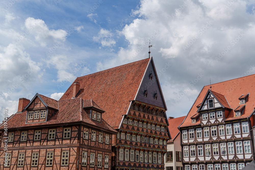 Fototapeta premium Die Altstadt von Hildesheim in Niedersachsen