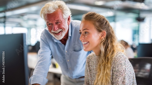 Professional Mentorship and Employee Training in a Modern Office