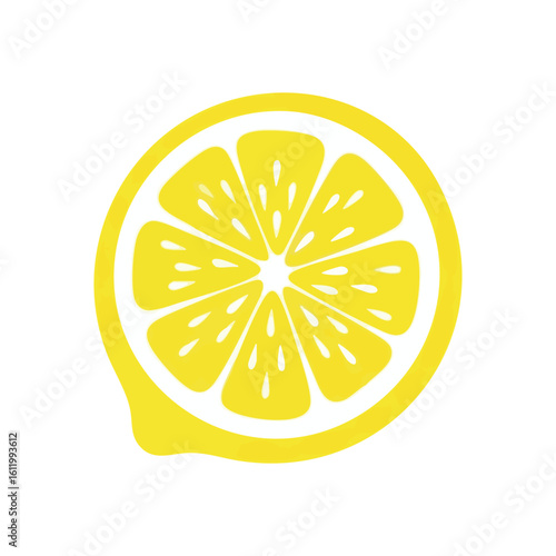 Schilderij op canvas Vibrant Lemon Cross Section