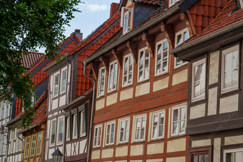 Fototapeta premium Die Altstadt von Hildesheim in Niedersachsen