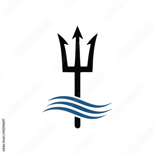 Dynamic Blue Waves Flowing Graphic. Stylish illustration featuring a trio of elegant indigo undulations. Symbolizes serenity, continuous progress, and a sense of calm fluidity.