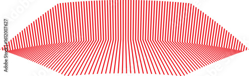 Red Striped Lips Pattern