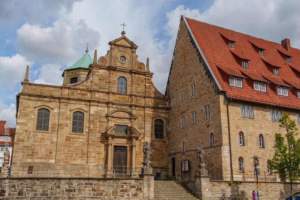 Obraz premium Die Altstadt von Hildesheim in Niedersachsen