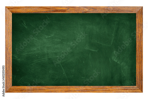Blank green chalkboard for graphic, concept education. blackboard texture with copy space.