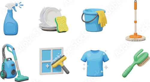 Sparkling clean home essentials collection for a spotless living space
