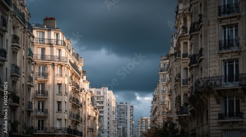 Wallpaper Mural essence of urban sprawl in france this photograph depicts minimalist architecture amidst overcast sky Torontodigital.ca