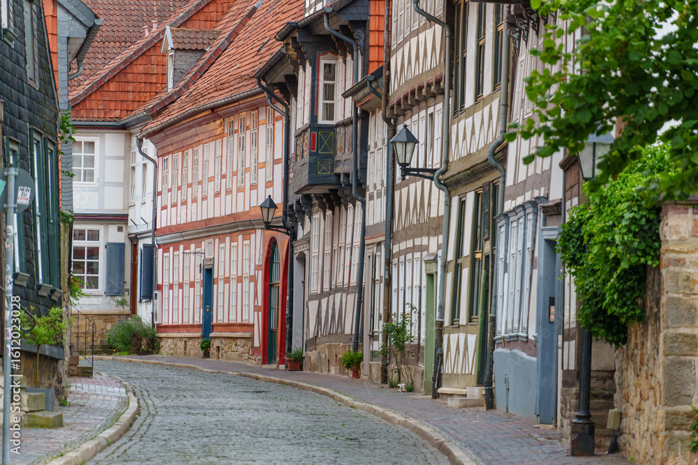 Obraz premium Die Altstadt von Hildesheim in Niedersachsen